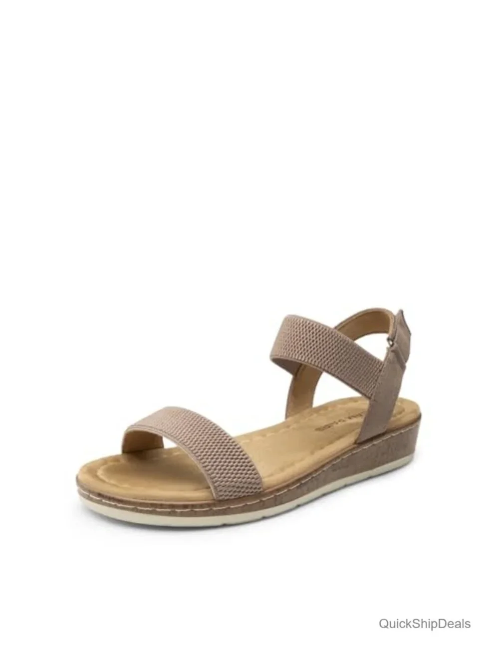 Women's Low Wedge Casual Sandals Breathable Cushioned